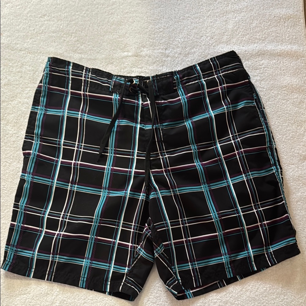 Retreat Black and Blue Shorts w/mesh lining.